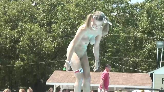 Flaca Bikini Sluts get Naked at a Hot Pool Party Hardcore Porn - 2