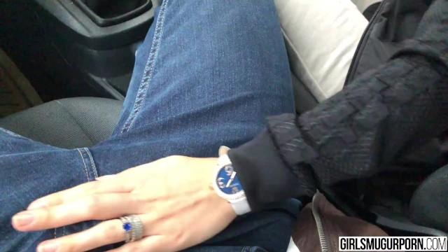 Bra Public Blowjob in the Car Featuring Nelly Kent LetItBit