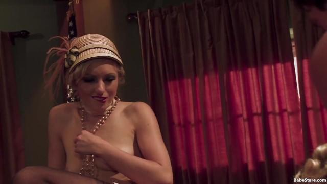 Two Cute Flappers Suck a Cock after having a few Drinks - 2
