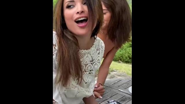 Small Boobs Outdoor Threesome with Anissa Kate & Megane Lopez - MySexMobile Fapdu - 1