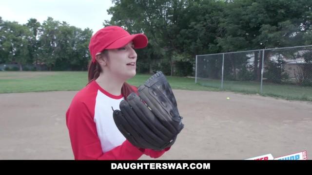 Teenie Teen Girls BFFs need a Softball Lesson from Dads Chastity