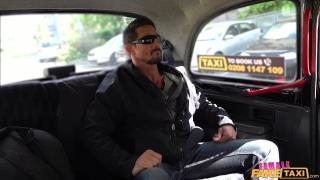 X-Angels Female Fake Taxi - Hot Taxi Driver Alyssa Reece wants to Ride Tommy Gun in her Cab Ethnic