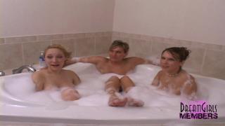 Ass To Mouth 3 Hot Girls next Door Frolic Naked in a Bubble Bath #3 Throatfuck