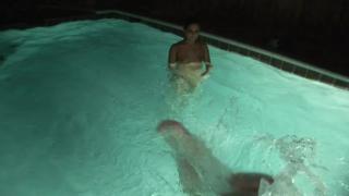 Porn Sluts Two Hot Naked Girls Fooling around in the Pool Punheta