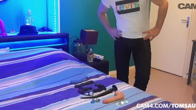 Straight Guy Plays with his new Toys in his Ass | Cam4 Male - 2