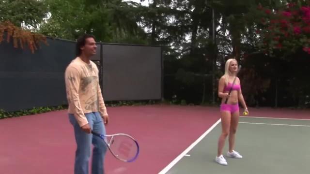 Two Young Ladies Tennis Match Turns into a Threesome - 2