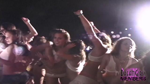 18 College Girls get Wet & Naked in South Padre Contest #2 - 2