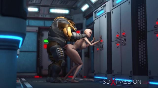 Alien Sex at the Mars Base Camp! a Horny Woman Gets the Anal Fucking - 1