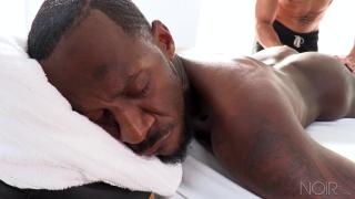 HollywoodLife Noir Male - Deep Dic Enjoys a Sensual Massage by Zario Travezz which Turns into Wild Anal Sex From