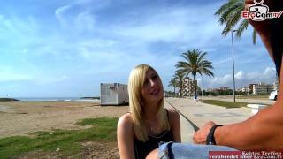 Bondage Busty Sexy Blonde Spontaneously Joins some Hot Spanish Outdoor Porn on a Truck Sexcam