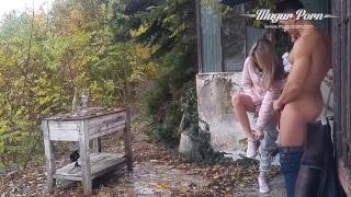 Muslima Petite Gina Gerson Outdoor Fucking Session in a Rainy Day Tribute