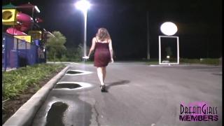 Van Shower and Public Upskirts with the Girl next Door Step