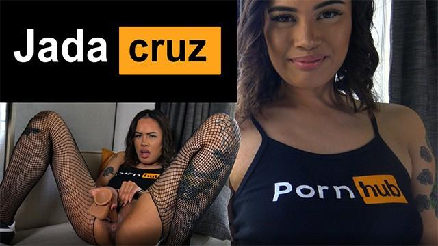 Tattooed Nympho Jada Cruz Deep Throats and Fucks a Big Dong - 1