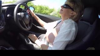 Morazzia INXESSE RADICAL LADY SONIA PRESENTS FLASHING MY BIG 38DDs IN THE CAR TODAY & OUTDOOR FLASH- UK MILF Office