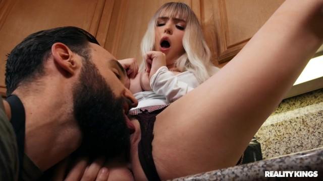Handsome Reality Kings - Seductive Blonde Lilly Bell Commands her Cleaning Guy to Lick & Fuck her Wet Pussy Price