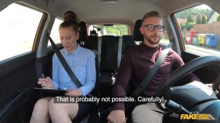 TruthOrDarePics Fake Driving School - MILF Instructor Emylia Argan has her Pussy Licked by her Student Jason X Live