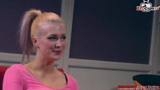 Perfect Butt Pretty German Blonde with Nice Natural Tits Gets her Pussy Fucked during Role Play Wetpussy