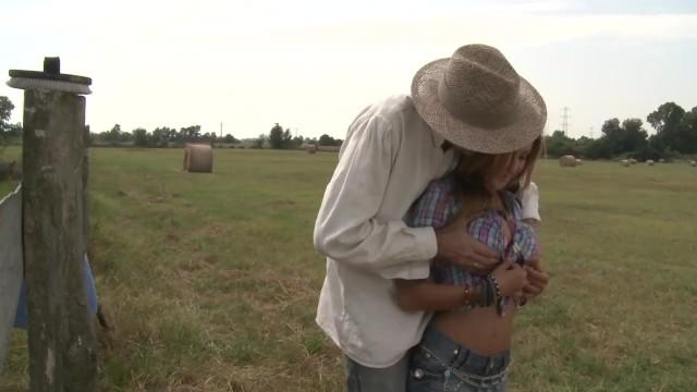 Cowboy and Cowgirl, Hot Anal Moment in Farm in the Open Countryside!! - 1