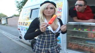 Webcamsex Firm Tits  Blonde Student in Uniform Gets Picked up by the Ice Cream Guy and Fucked Hard Semen