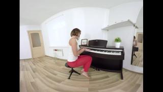 Wife TmwVRnet - a Hot Fairy Masturbates during a Piano Lesson Butt Plug