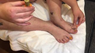 PornHubLive Teen BBW Paints Toes and JOI W Feet! Mama
