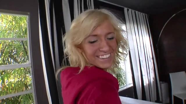 Skinny Blonde Takes a Massive Cock in her little Pussy - 1