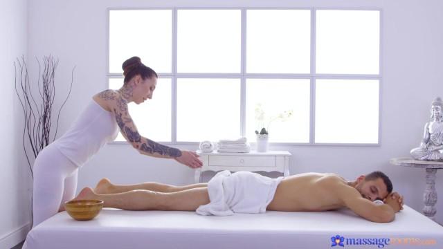 Penetration Massage Rooms - Marvin Straight Gets an Oily & Sensual Massage by Hot Masseuse Esluna Handjob - 2