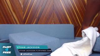 VirtualRealGay Ethan Jacksson on Flirt4Free - Ebony Stud Bends over Showing OhMyButt and Drains his BBC Dry Party
