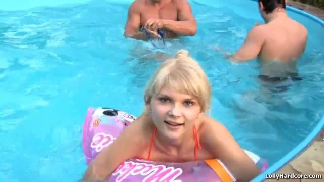 sexalarab TeenMegaWorld - Hot Pool Threesome Brett Rossi