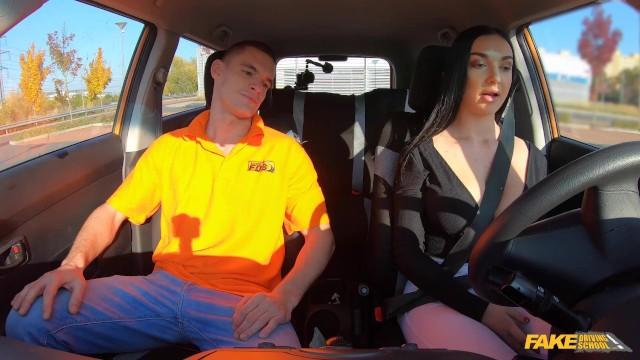 Fake Driving School - Lady Gang Sucks her Driving Instructor's Max Dior Cock & Swallows his Cum - 2