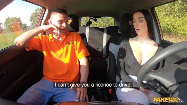 Bisexual Fake Driving School - Lady Gang Sucks her Driving Instructor's Max Dior Cock & Swallows his Cum Fuck