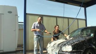 Class Big Booty Young French Carwash Lady Gets Fucked in the Ass Fuck