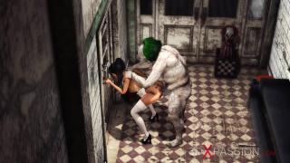 Monster Dick Super Hot Sexy College Girl Gets Fucked Hard by an Evil Clown in an Abandoned Hospital Role Play