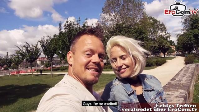 Argentino Deutscher Tourist Beim Abschleppen Von Blonder Schlampe in Ungarn Für Echtes Sextreffen Banging