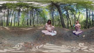 Rubbing Sexual Yanks VR Turquoise Masturbating Outdoors...