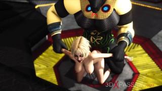 Guyonshemale Alien Sex! a Hot Super Blonde Gets Fucked by Anubis on the Exoplanet 3Rat