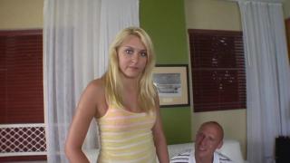 Jerkoff Petite Blonde Teen with Pink Nipples Takes Step-dad's Monster Cock in her Tight Pussy DaGFs