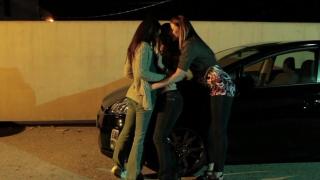 People Having Sex Hot Lesbian Threesome after Dinner CzechGAV