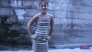Step Sister Flashing and Streaking in Ybor City Francaise