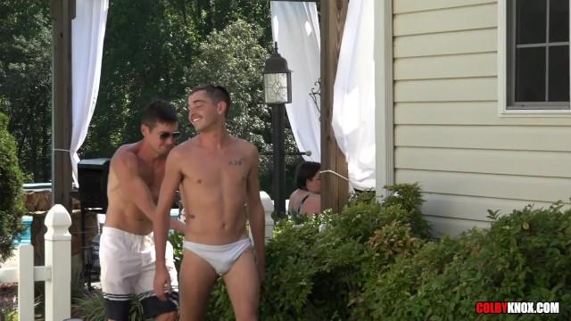 BGSex 3 Big Dick Studs Step away from Pool Party to FUCK RAW Spy Camera