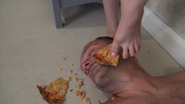 Shesafreak I Trample a Pizza on his Face! Terror Teenie Sock Face Jumping and Pizza Face Trampling! GamesRevenue - 1