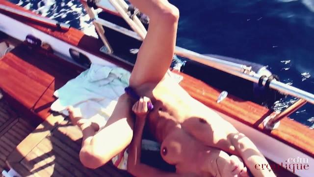 Marie: Squirt Ride. Multiple Squirting Orgasm Allover the Boat during Sailing. - 2