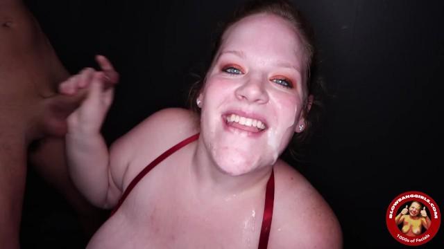 Massage Fat Girl Blowbangs Group of Guys and Gets 7 Loads of Cum Realamateur