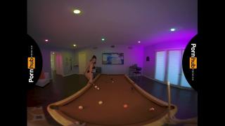 Goldenshower VR 180 - Pool Table Pussy Ass Fucking
