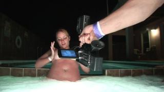Pornstars Cute Chubby Teen Shaking her Big Juicy Tits by the Pool Newbie