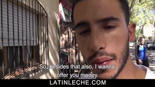 Anal Play SayUncle - Straight Amateur Latino first Time with Gay Stranger for Money POV Masturbandose