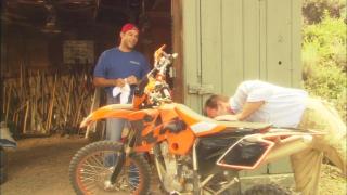 Oldyoung Old Huge Dick Guy Fucks a Young Fine Busty Woman on the ATV Mas