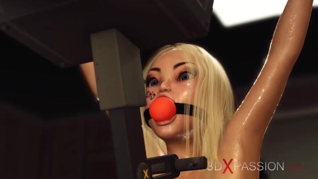 Goldenshower A Sexy Cuffed Young Blonde Gets Fucked Hard by a Hardcore Muscular Woman with a Strapon Blowjob
