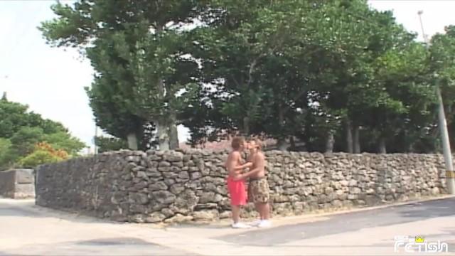 Amateur Sex Tapes Asian Dude Sucks a Big Dick POV Style after Kissing with another Dude on the Street Bwc