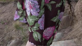 From Teen Model Nicole in the Woods with a Flowered Dress - Full Video! Les